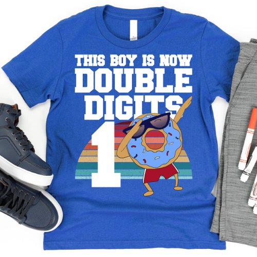 This Boy is Now Double Digits Funny 10th Birthday T_Shirt