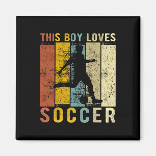 This Boy Loves Soccer Boys Soccer Magnet