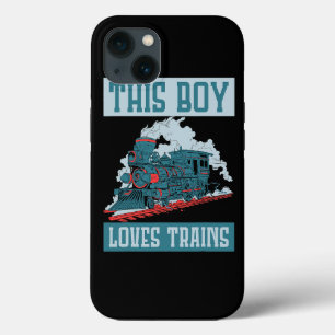 This Boy Loves Trains Wagon Train iPhone 13 Case