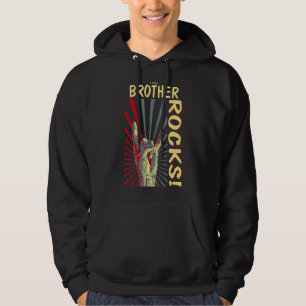 This Brother Rocks Vintage Retro Concert 70s 80s F Hoodie