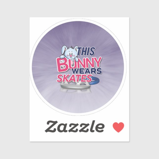 'This Bunny Wears Skates' Sticker (Sheet)