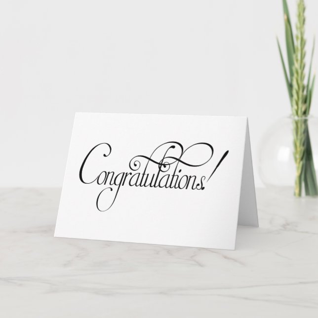 **THIS CALLS FOR A CELEBRATION** CONGRATULATIONS   CARD (Front)