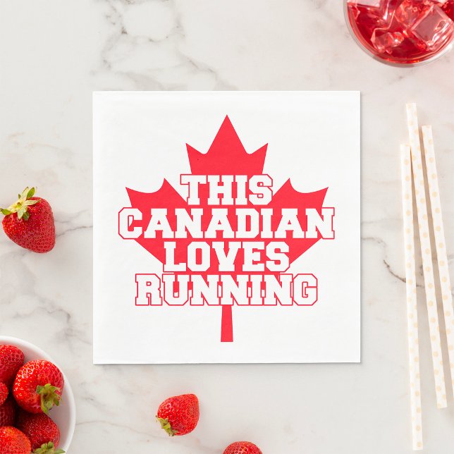 This Canadian Loves Running Napkins (Creator Uploaded)