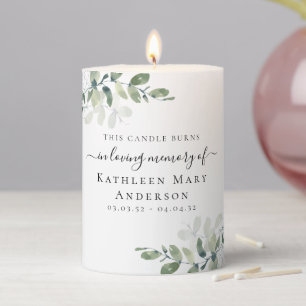 This Candle Burns Eucalyptus Memorial Tribute