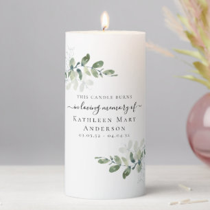 This Candle Burns Eucalyptus Memorial Tribute
