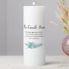 This Candle Burns Greenery Memorial Wedding