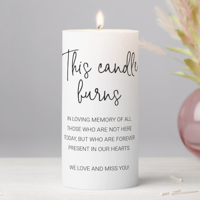 This Candle Burns In Loving Memory Wedding (In Situ)