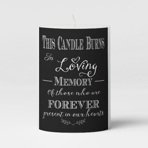 This candle burns in memory loss one