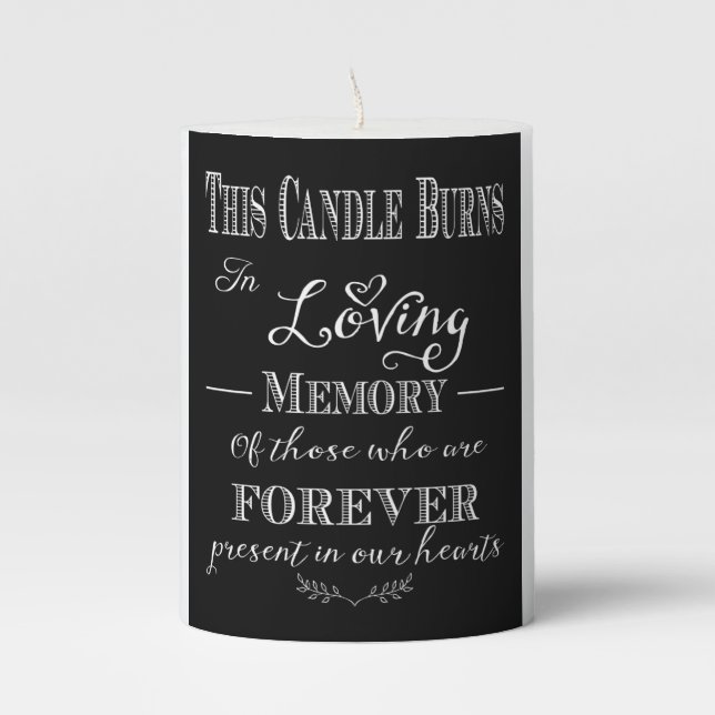 This candle burns in memory loss one (Front)