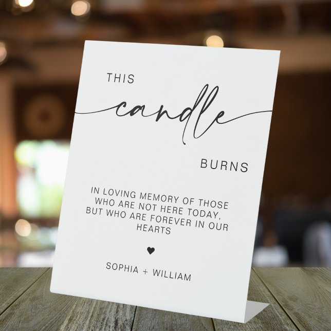 This Candle Burns, In Memory Wedding Sign (Creator Uploaded)