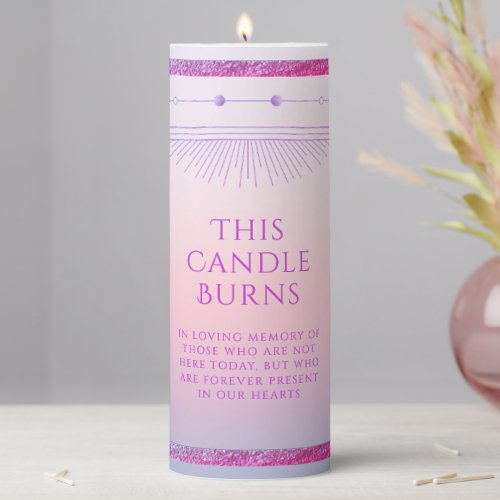 This Candle Burns Mystical Sunset Pink Celestial