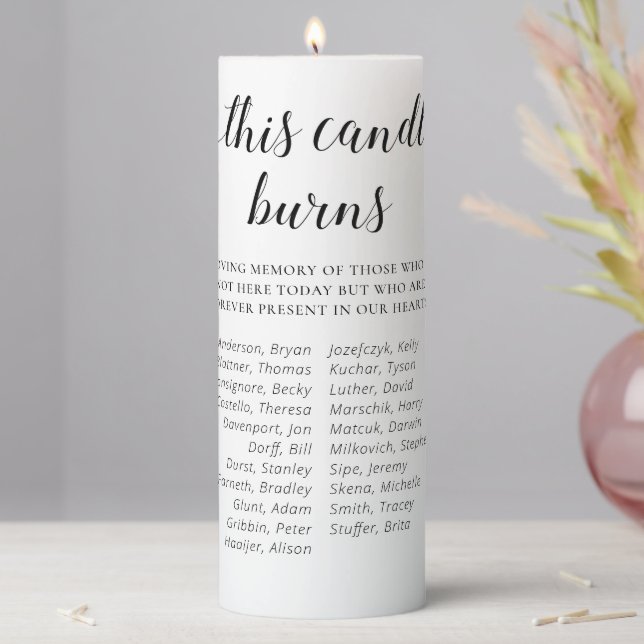 This Candle Burns School Class Reunion Memorial (In Situ)