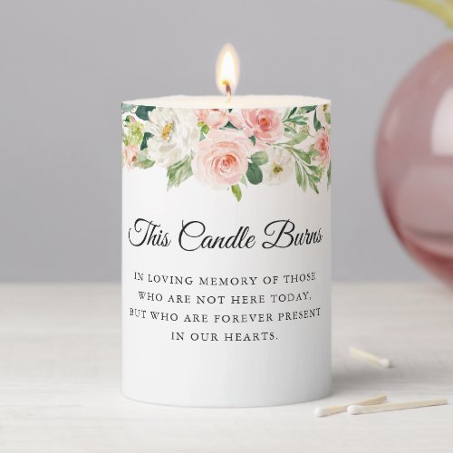 This Candle Burns Wedding Memorial Candle