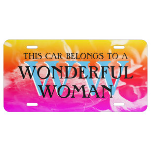 This Car Belongs to WW Amazing & Beautiful License Plate
