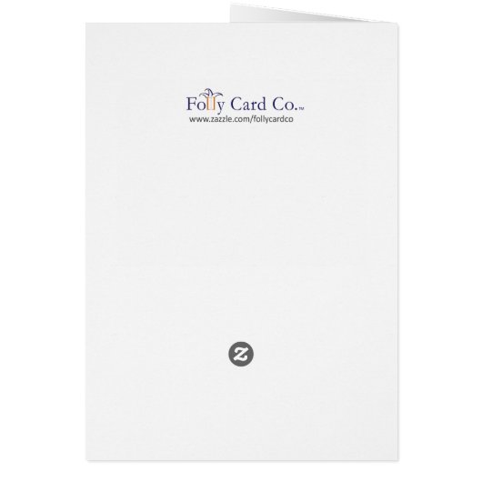 This card made me think of you sarcastic card (Back)