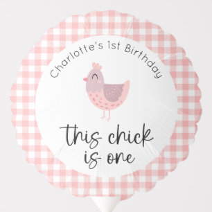 This Chick is One 1st Birthday Balloon