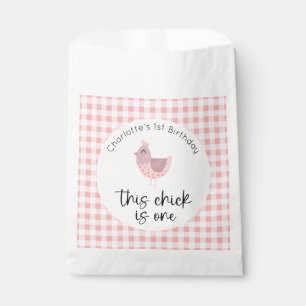 This Chick is One 1st Birthday Favor Bag