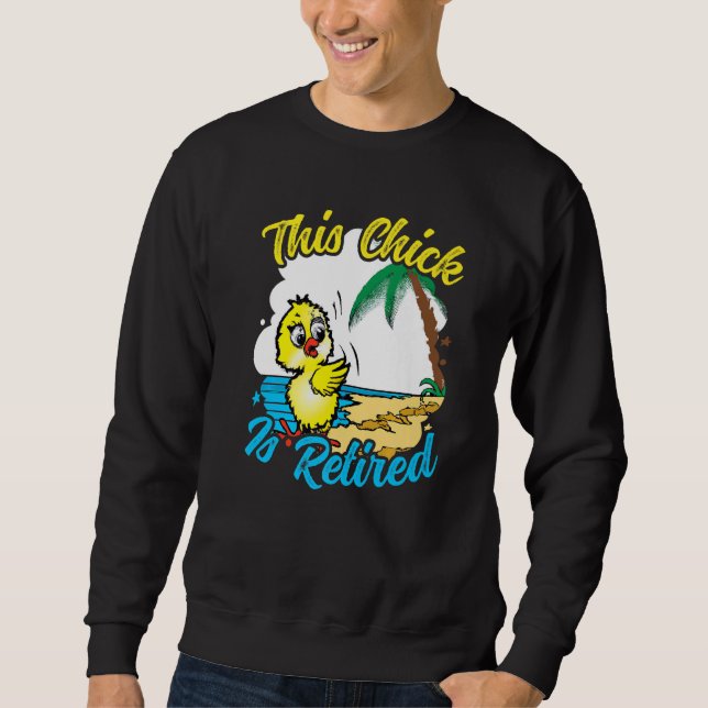 This Chick is retired Women Retirement Premium Sweatshirt (Front)
