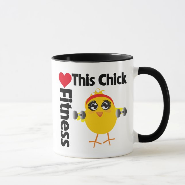 This Chick Loves Fitness Mug (Right)
