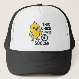 This Chick Loves Soccer Trucker Hat