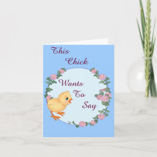 This Chick Note Card