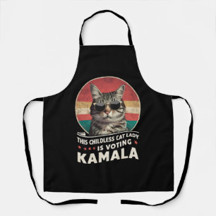 This Childless Cat Lady is Voting Kamala Apron
