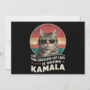 This Childless Cat Lady is Voting Kamala Invitation
