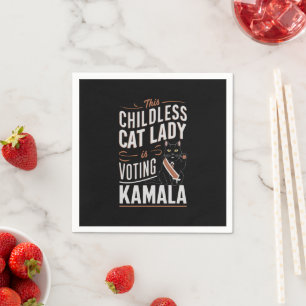 This Childless Cat Lady is Voting Kamala Napkins