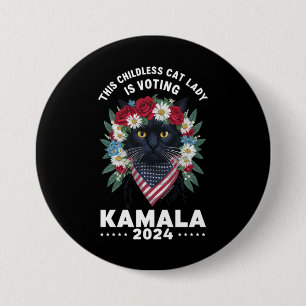 This Childless Cat Lady Ladies Is Voting Kamala  Button