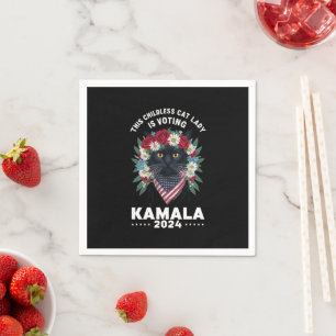 This Childless Cat Lady Ladies Is Voting Kamala Napkins