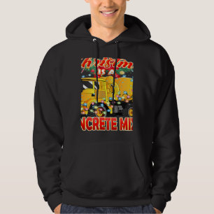 This Christmas All I Want is a Concrete Mixer Truc Hoodie