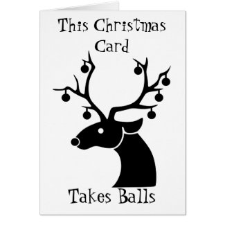 This Christmas Card Takes Balls