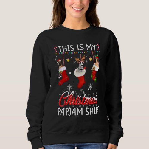 This Christmas Pajama Great Dane In Socks Dog Sweatshirt