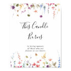 This Classic Colorful Wild Floral Candle Burns