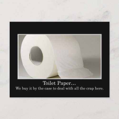 This company must use a lot of toilet paper postcard