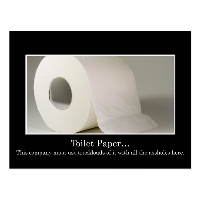 This company must use a lot of toilet paper post card