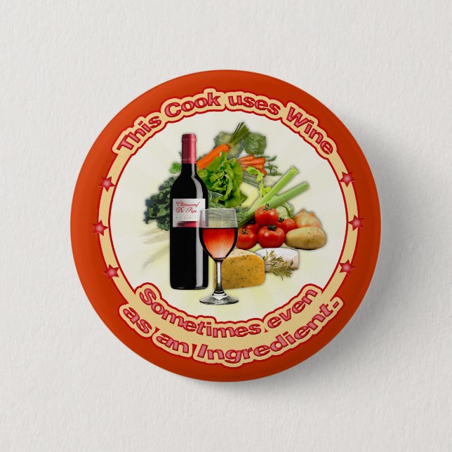 This Cook uses Wine Button (Front)