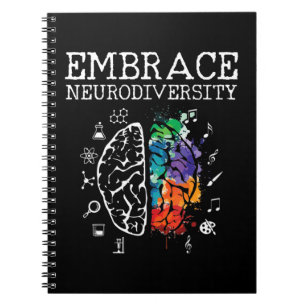 this cool neurodiversity shirt is perfect for adhd notebook