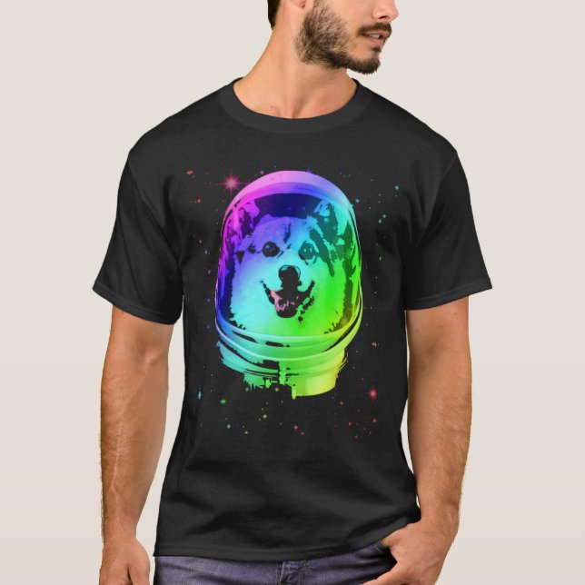 This Corgi Is An Astronaut With A Space Helmet T-Shirt (Front)