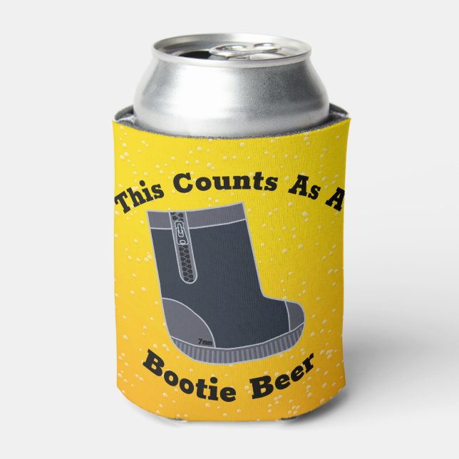 This Counts As A Bootie Beer Kayakers Can Cooler (Can Front)
