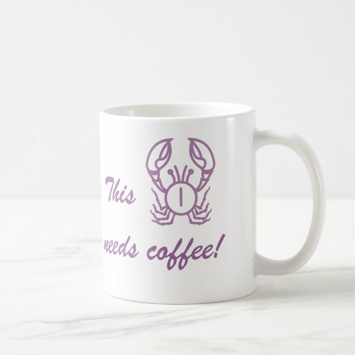 This Crab Needs Coffee Feeling Moody Coffee Mug