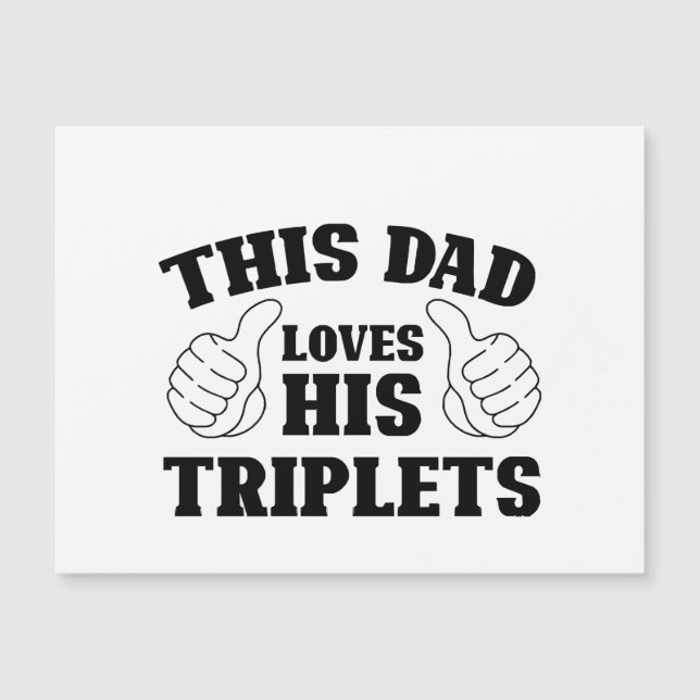 This Dad Loves His Triplets - Gift for Dad with Th (Front)