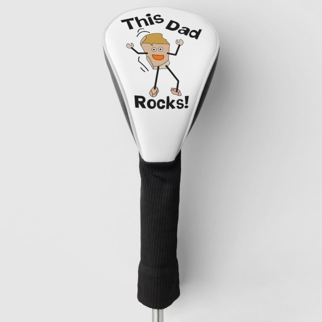 This Dad Rocks Golf Head Cover (Front)