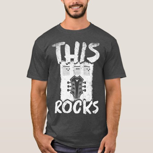 This Dad Rocks Guitar T_Shirt