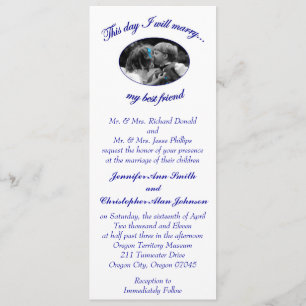 This day I will marry my best friend-Flat Card