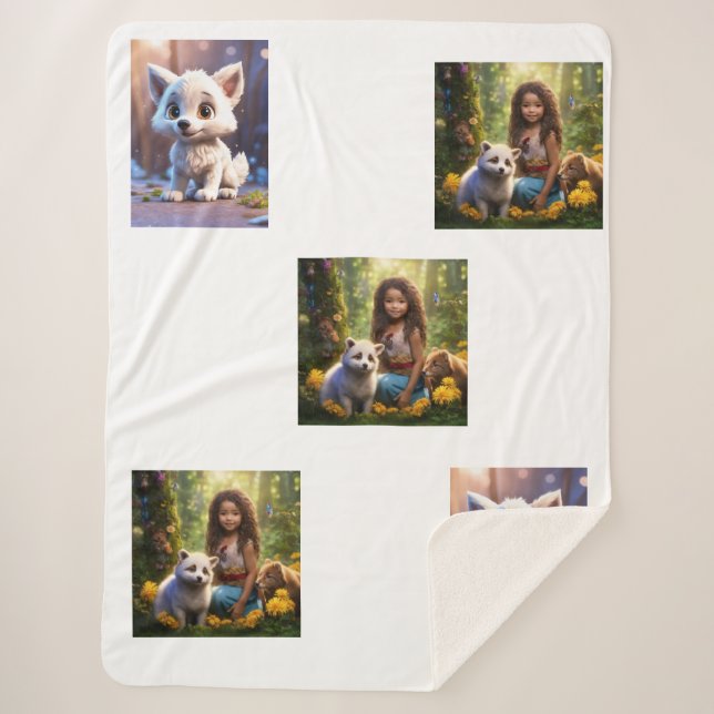 This design is best design sherpa blanket (Front)