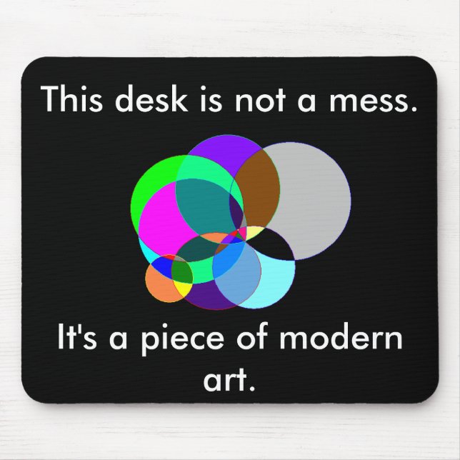 This desk is modern art mousepad (Front)