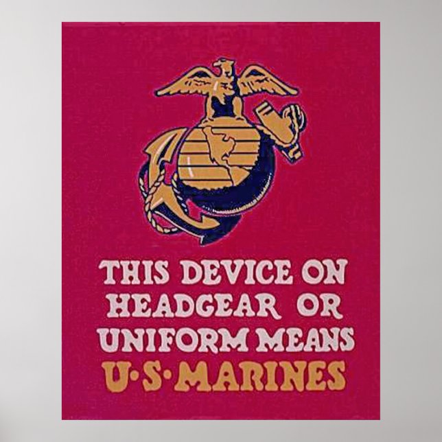 This Device Means U.S. Marines Poster (Front)