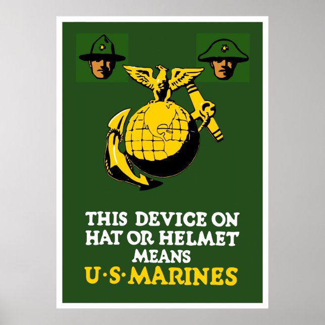 This Device Means US Marines Poster (Front)