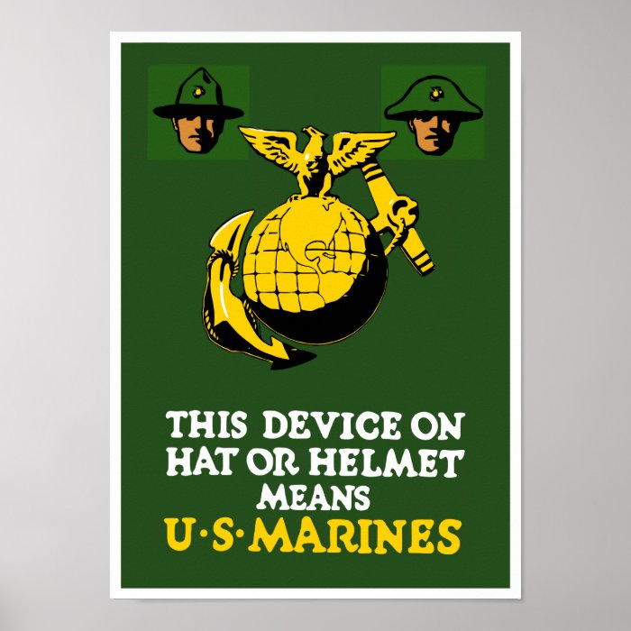 This Device Means US Marines Poster